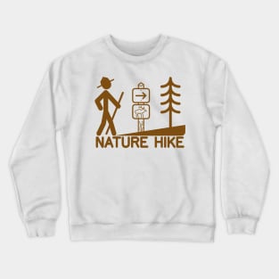 Nature Hike Icons logo Crewneck Sweatshirt